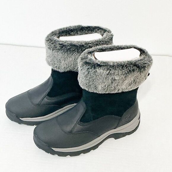 Timberland NWB Sz 9 Jet Black White Ledge Mid PrimaLoft Pull-On Snow Boots - Picture 15 of 15